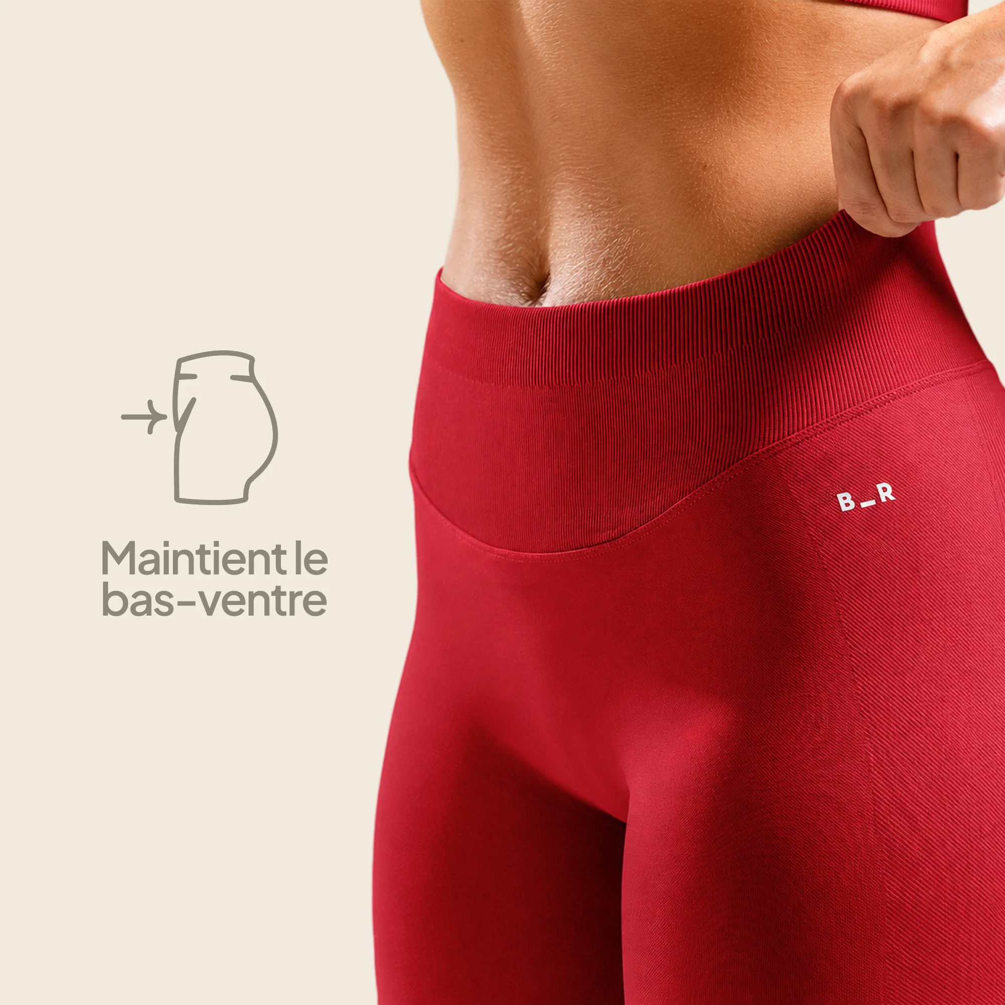 L'ensemble ventre-plat - Cerise - Image 6